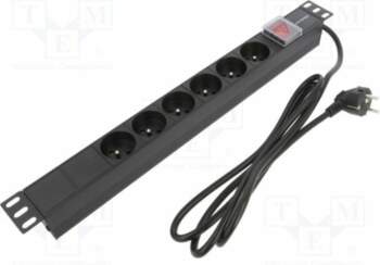 QOLTEC Plug socket strip: protective; Sockets: