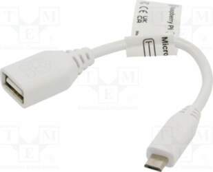 RASPBERRY PI Connection cable; 80mm; white