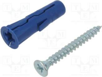 RAWLPLUG Plastic anchor; with screw; 8x32