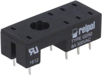 RELPOL Socket; PIN: 8; 8A; 300VAC
