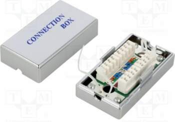 RJ45 module; silver; on cable; IEEE