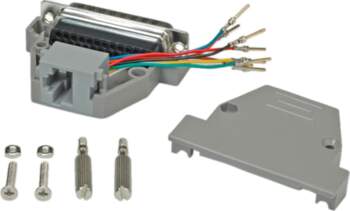 Roline DB25 plug - RJ-45 socket