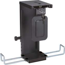 Roline Slim/Mini PC Holder, lockable, black