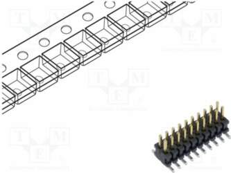 SAMTEC Connector: pin strips; socket; male
