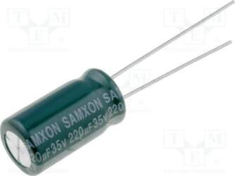 SAMXON Capacitor: electrolytic; low ESR; THT
