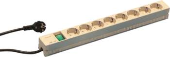 Schroff Socket Strip, SCHUKO, 8 Sockets