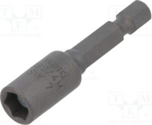Screwdriver bit; 6-angles socket; 1/4"; HEX