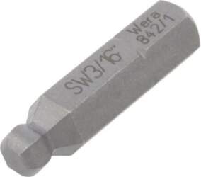 Screwdriver bit; hex key,spherical; HEX