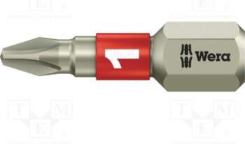 Screwdriver bit; Phillips; PH1; 1/4"; Overall