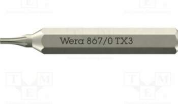 Screwdriver bit; Torx®; TX3; 867/0 Micro