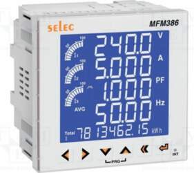 SELEC Meter: network parameters; on panel