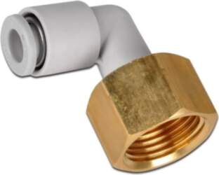 SMC Push-in fitting; threaded,angled 90°