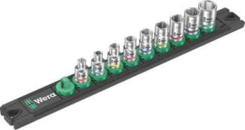 Socket: 6-angles-set; inch,socket spanner; 1/4"