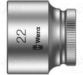 Socket: 6-angles; socket spanner; HEX 22mm