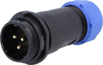 Socket, male, for cable SP21 3p