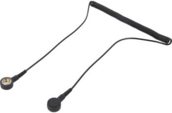 STATICTEC Connection cable; ESD,coiled; black