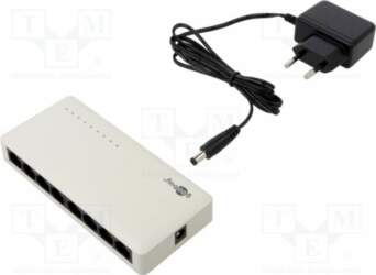 Switch Ethernet; DC socket,RJ45 socket
