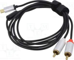 TASKER Cable; RCA plug x2,USB
