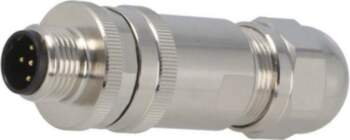TE CONNECTIVITY Connector: M12; plug; PIN: