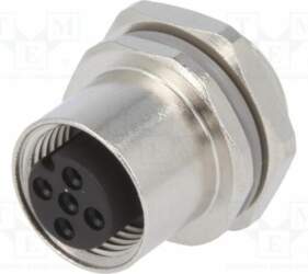 TE CONNECTIVITY Connector: M12; socket; PIN: