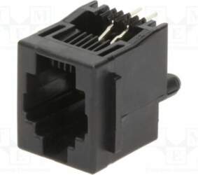 TE CONNECTIVITY Connector: RJ14; socket; PIN: