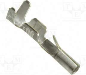 TE CONNECTIVITY Socket; crimped; Contacts: brass