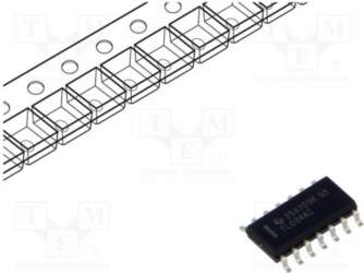 TEXAS INSTRUMENTS IC: operational amplifier; 1MHz