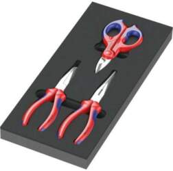 Tools set: pliers; in a foam