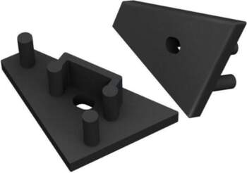 TOPMET Cap for LED profiles; black