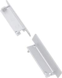 TOPMET Cap for LED profiles; silver