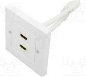 Wall socket; white; HDMI socket x4