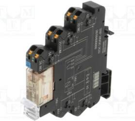 WEIDMÜLLER Relay: interface; Ucoil: 24VDC; DPDT