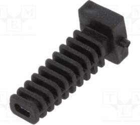 WEST POL Strain relief; elastomer; black