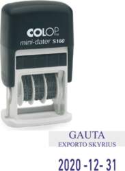 Zīmogs COLOP datumu numerators Mini-Dater S160