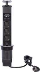 3-WAY POP-UP DESKTOP SOCKET WITH 2