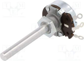 AB ELEKTRONIK Potentiometer: shaft; 100Ω; single