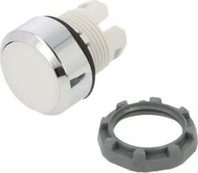 ABB Switch: push-button; 22mm; white; none