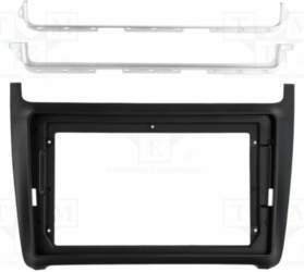 ACV Radio frame; VW; black; 9"