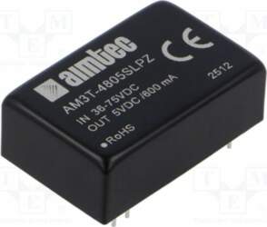 AIMTEC Converter: DC/DC; 3W; Uin: 36÷75VDC