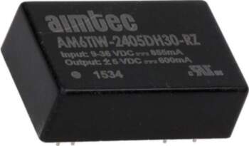 AIMTEC Converter: DC/DC; 6W; Uin: 9÷36VDC