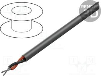 ALPHA WIRE Wire; EcoFlex®; EcoGen®; 2x22AWG