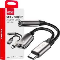 AMIO USB-C splitter adapter to USB-C