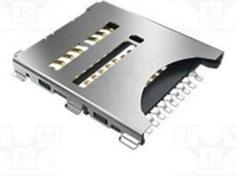 AMPHENOL Connector: for cards; microSD; push-pull