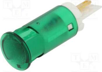 APEM Indicator: LED; flat; green; Ø12mm