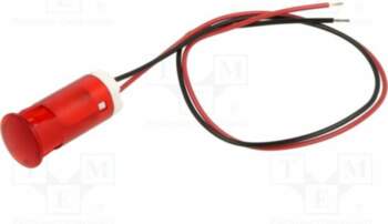 APEM Indicator: LED; flat; red; Ø12mm