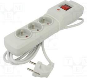 ARCON Plug socket strip: protective; Sockets:
