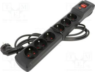 ARCON Plug socket strip: protective; Sockets: