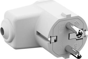 Bachmann Angled mounting plug white, CEE