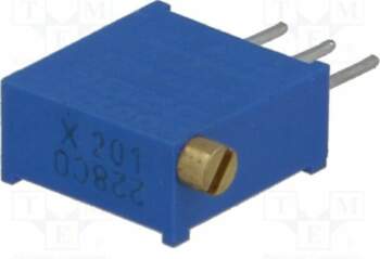 BOURNS Potentiometer: mounting; 200Ω; multiturn; 500mW