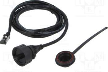 BULGIN Patch cord; RJ45 plug,both